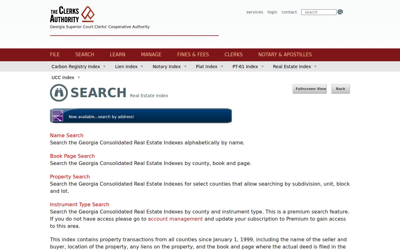 Pooler people search GSCCCA deed index